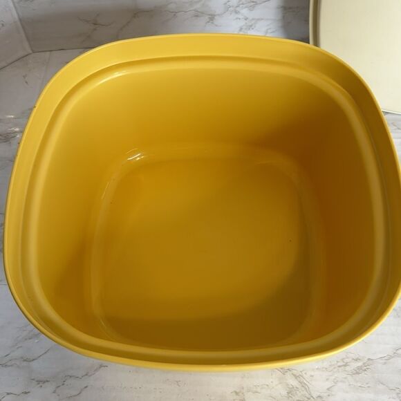 Vintage Tupperware Vegetable Steamer Cooker 3 Piece, Harvest Gold/Mustard - Picture 3 of 7